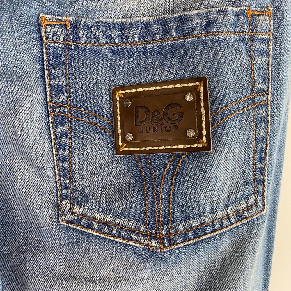 Dolce & Gabanna Blue Denim Jeans Women's Jr L - Picture 7 of 11